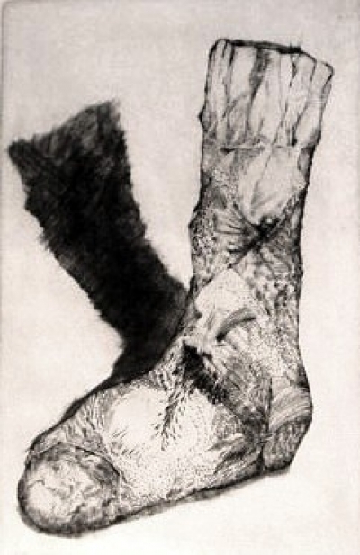Sock of Cockrates, engraving, 15&quot;x9&quot;