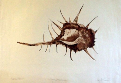 Spiny Critter, intaglio, 18&quot;x 24&quot;