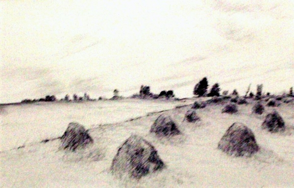 Tokaido#19, &quot;Haycocks, Warsaw&quot;, ballpoint pen, 12&quot;x18&quot;