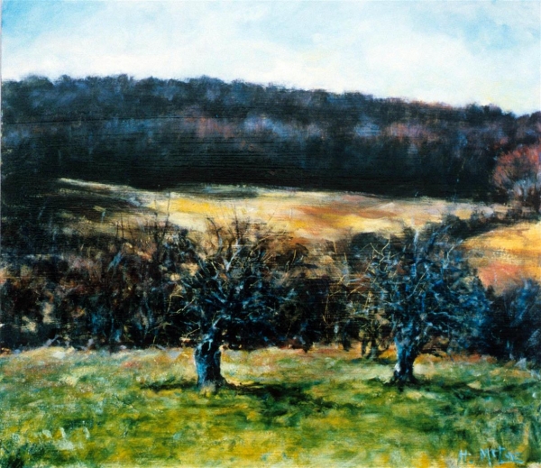 Old Orchard, Newfield, oil/panel, 10&quot;x12&quot;