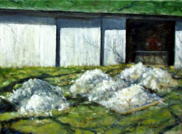 Drying Fleece, oil/linen, 9&quot;x12&quot;