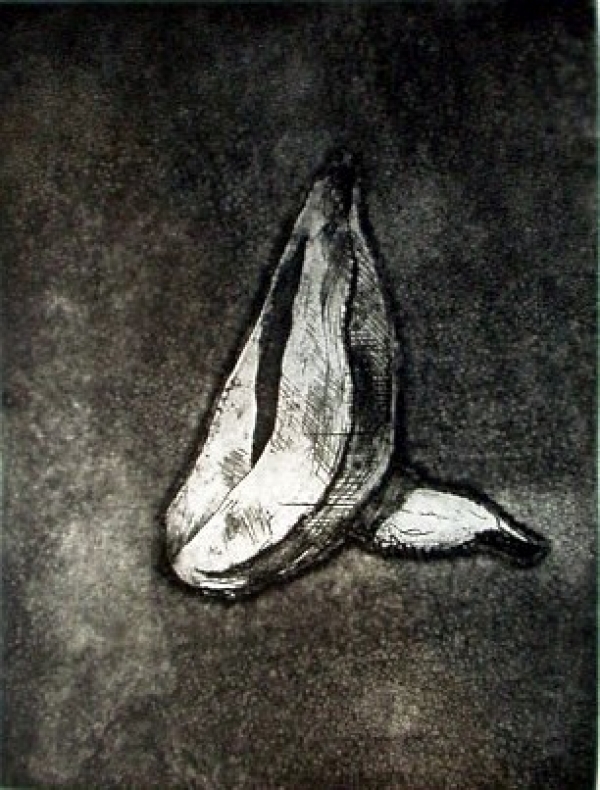 Bolshoi Banana, aquatint, 12&quot;x9&quot;